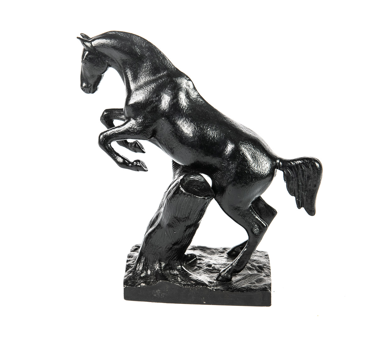 Жеребёнок, прыгающий через пень